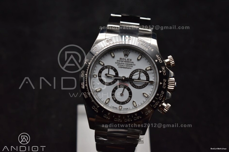 1:1 116500 Bracelet on Daytona Edition White WellDesigned DD 904L SB Dial SS 735 VSF Steel Best 0731